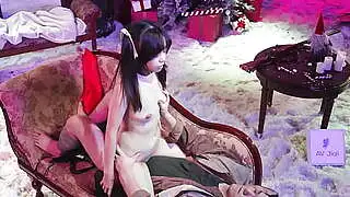 Heißes und geiles chinesisches Mädchen Yuli wurde hart gefickt!
