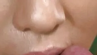 Intense Asian Temptress Juri Sawaki Rubs Big Shlong Between Her Boobs