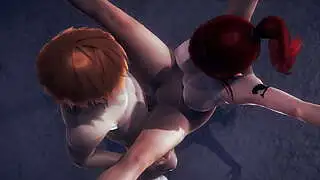 Fairy Tail Hentai - Erza Scarlet'in Depoda Oral Seks ve Cinsel İlişkisi - Japon Asya Manga Anime Oyun Pornosu